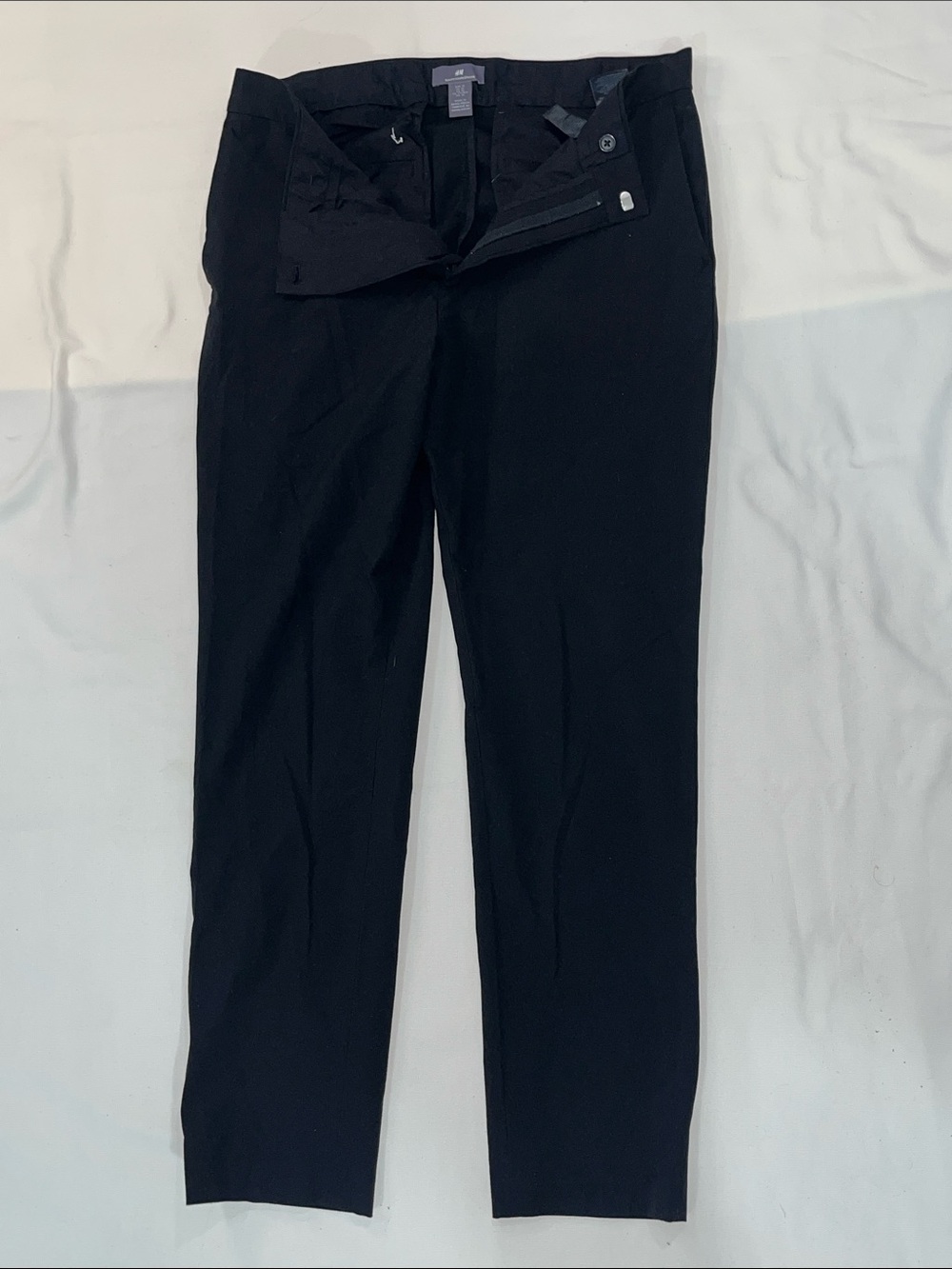 H&M Men's Black Tailored Dress Pants